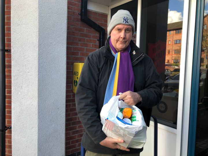 Mark Schwalbe, 55, has been to university six times and has numerous degrees and diplomas - but is now reliant on a foodbank to survive