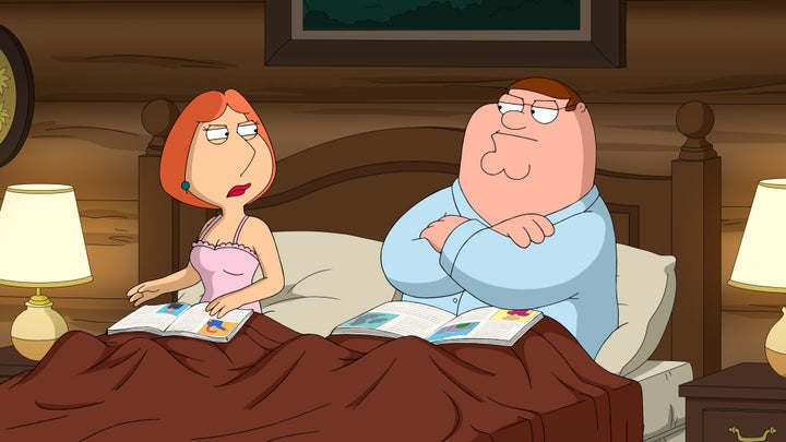 Peter and Lois Griffin in “Family Guy.”