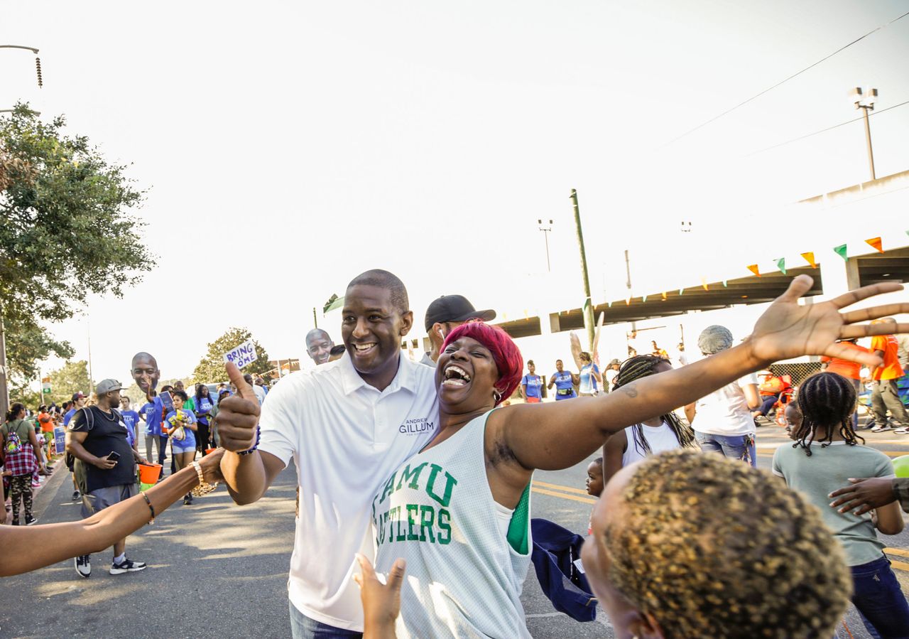 “It was energizing, and I’m honored that somebody wants to take a picture,” Gillum said. “It’s not work for me.”