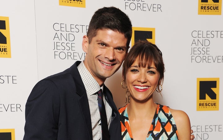 Writer Will McCormack and actress Rashida Jones attend the "Celeste and Jessie" New York premiere at Sunshine Landmark on Aug