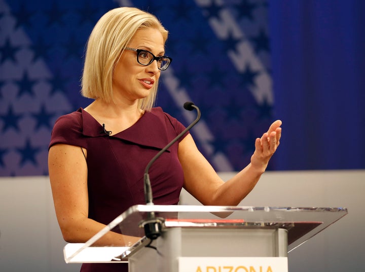 Arizona Democratic Rep. Kyrsten Sinema has a moderate voting record in the U.S. House.