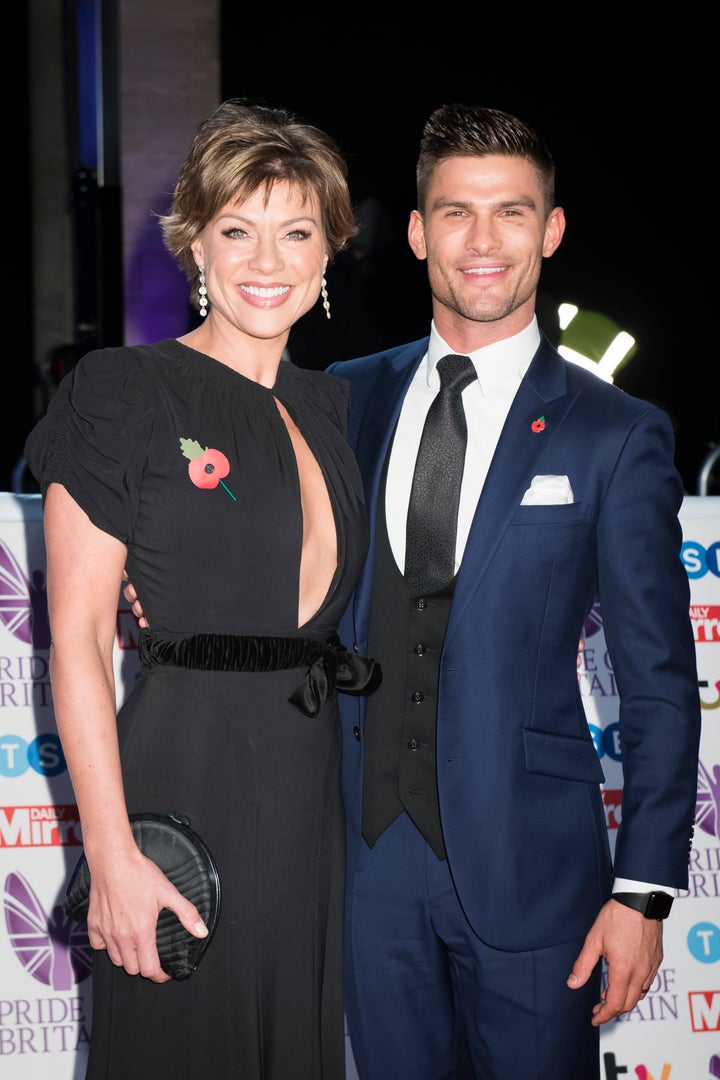 Kate with dance partner Aljaz Skorjanec