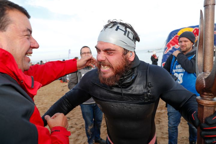 The epic feat undertaken by Ross Edgley took 157 days and involved swimming 1,791 miles.
