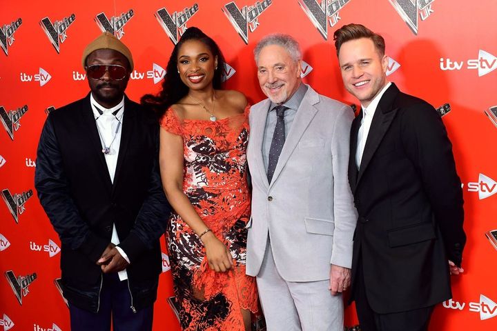 'The Voice' coaches (l-r): will.i.am, Jennifer Hudson, Tom Jones and Olly.