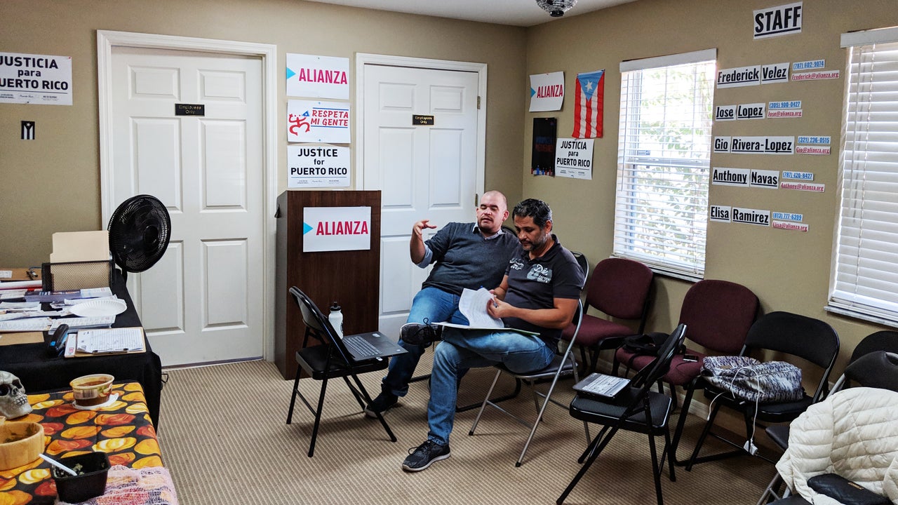 Inside the headquarters of Alianza for Progress in Kissimmee, Florida. 