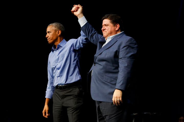 J.B. Pritzker campaigned with former president Barack Obama in the closing days of his successful gubernatorial campaign.
