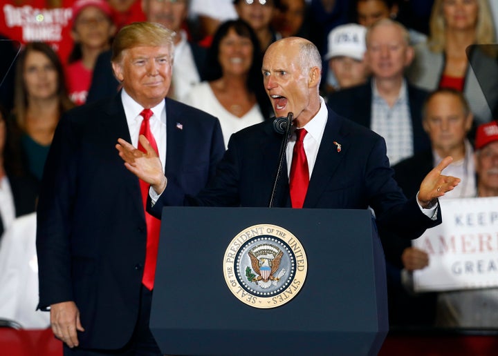 Gov. Rick Scott has beat Sen. Bill Nelson to give Florida two GOP senators.