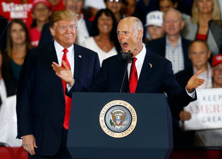 Governor Rick Scott defeated Senator Bill Nelson to give two GOP senators to Florida.