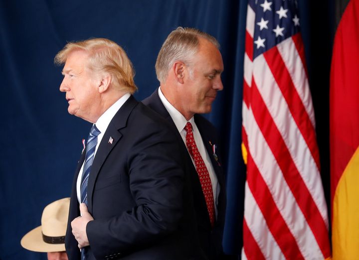 Interior Secretary Ryan Zinke may be at odds with President Trump's own ethics pledge.