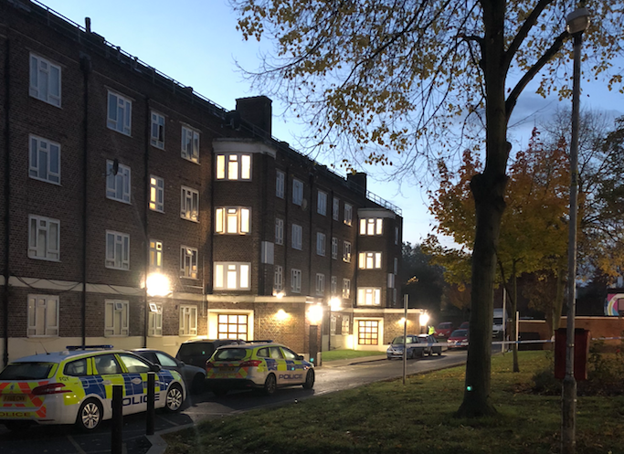 Police remained at the scene and a cordon was in place on Tuesday morning