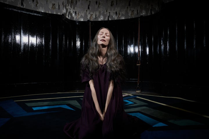 Tilda Swinton in "Suspiria," sans chicken wing.