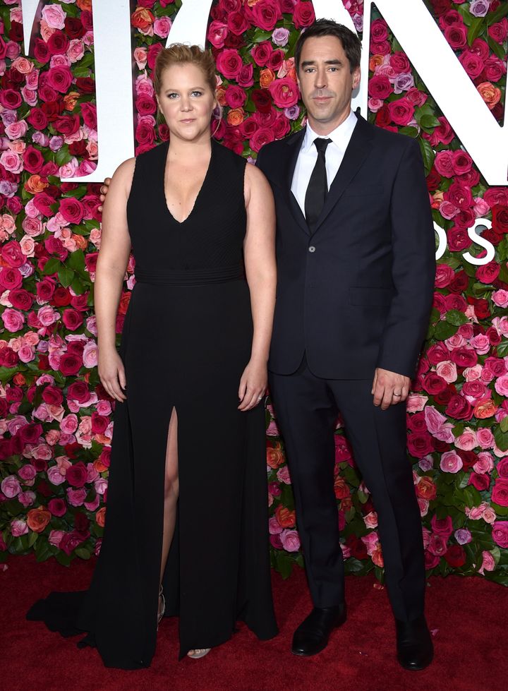 Amy Schumer and Chris Fischer at the 2018 Tony Awards. 