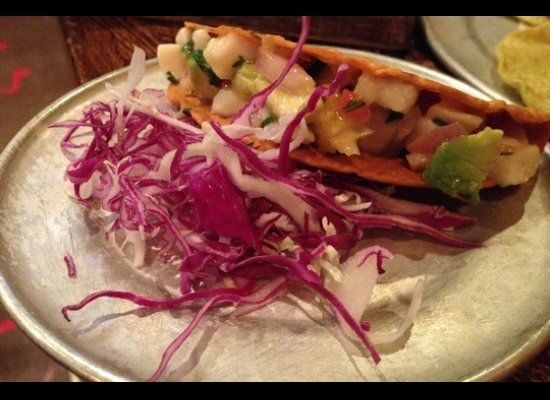 Ceviche taco at <a href="https://plus.google.com/u/0/115757508395657270698/about" role="link" rel="nofollow" class=" js-entry-link cet-external-link" data-vars-item-name="Taco Joint" data-vars-item-type="text" data-vars-unit-name="5be2031ae4b0aeaf24c51dde" data-vars-unit-type="buzz_body" data-vars-target-content-id="https://plus.google.com/u/0/115757508395657270698/about" data-vars-target-content-type="url" data-vars-type="web_external_link" data-vars-subunit-name="before_you_go_slideshow" data-vars-subunit-type="component" data-vars-position-in-subunit="13">Taco Joint</a>