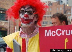 Andy Dick Plays Gruesome Ronald McDonald In PETA 'McCruelty' Protest ...