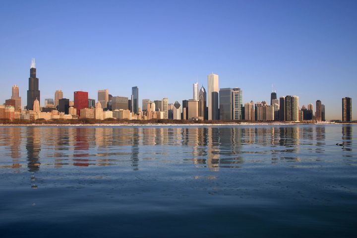 Description Downtown from the lakefront, Chicago, IL, USA | Source J. Crocker | Date 2010-02-19 | Author J. Crocker | Permission proper ... 