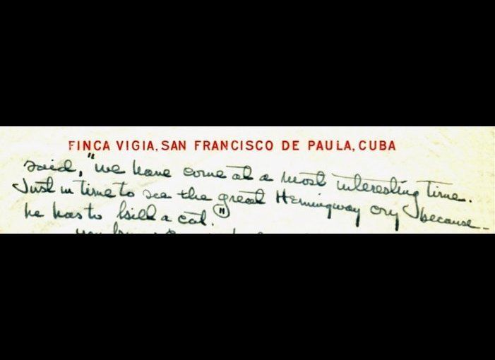 Feb. 22, 1953, Finca Vigia, San Francisco de Paula, Cuba, Hemingway To Ivancich