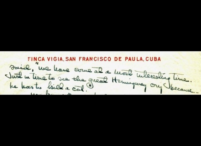 Feb. 22, 1953, Finca Vigia, San Francisco de Paula, Cuba, Hemingway To Ivancich