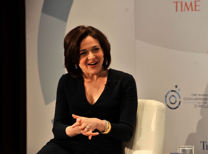 NEW YORK, NY - MARCH 11: Deputy Managing Editor TIME, Nancy Gibbs, and Chief Operating Officer Facebook, Sheryl Sandberg speak at Time Warner's Conversations on the Circle on March 11, 2013 in New York City. (Photo by Larry Busacca/Getty Images for Time Warner)