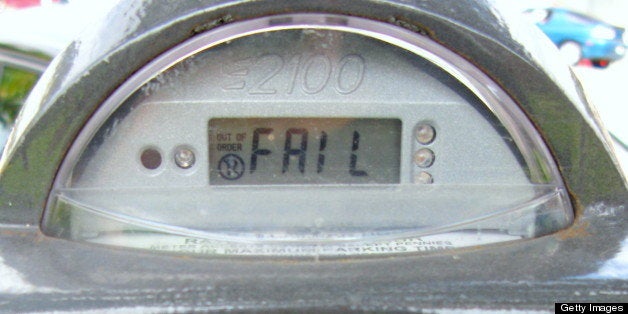 Failed street meter
