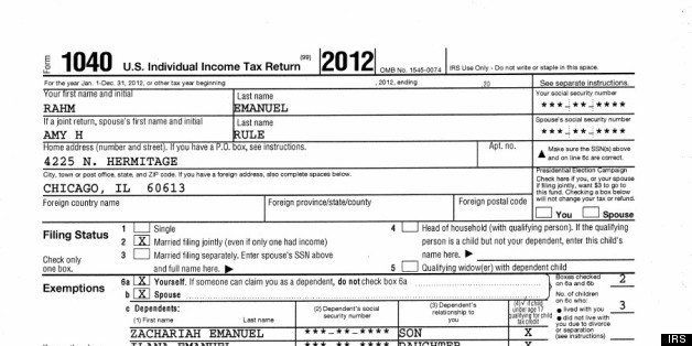 Take A Peek At Mayor Emanuel's Tax Returns | HuffPost Chicago