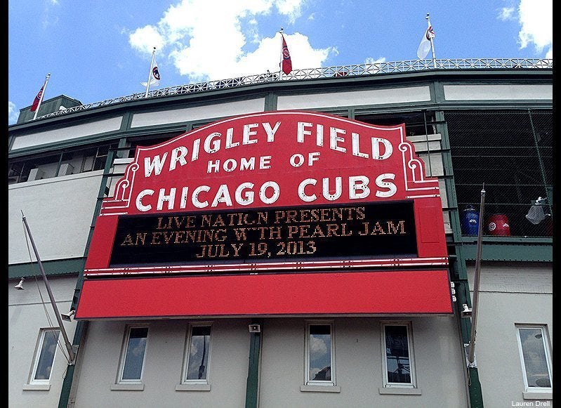 Pearl Jam plays Wrigley Field; July 19, 2013