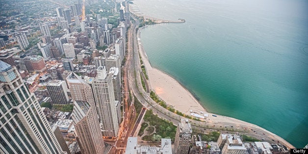 Buildings along North Lake Shore Drive in Chicago