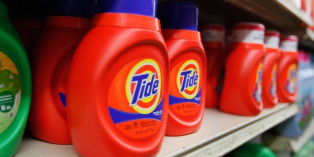 MIAMI, FL - MARCH 13: Tide laundry detergent is seen on a store shelf on March 13, 2012 in Miami, Florida. It was recently reported that the theft and black market re-sale of Tide laundry detergent is presumably on the rise however even though law enforcement acknowledge that name-brand household items are commonly a target from store shelves, authorities say they have not seen a specific rise in stolen Tide detergent. (Photo by Joe Raedle/Getty Images)