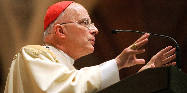 CHICAGO - APRIL 02: Francis Cardinal George, O.M.I., Archbishop of Chicago speaks during Mass April 2, 2005 at Holy Name Cathedral in Chicago, Illinois. Cardinal George spoke about Pope John Paul II after the Vatican announced that the Pope, who lead the Catholic church for 26 years, died at the age of 84. (Photo by Tim Boyle/Getty Images)