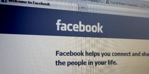 The Facebook login as seen in December 2010