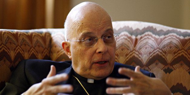 Cardinal Francis George is seen in this 2011 file photo in Chicago, Illinois. Gay rights groups say the Chicago archbishop crossed the line when he compared the gay rights movement to the Ku Klux Klan. (Brian Cassella/Chicago Tribune/MCT via Getty Images)