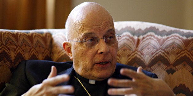 Cardinal Francis George is seen in this 2011 file photo in Chicago, Illinois. Gay rights groups say the Chicago archbishop crossed the line when he compared the gay rights movement to the Ku Klux Klan. (Brian Cassella/Chicago Tribune/MCT via Getty Images)