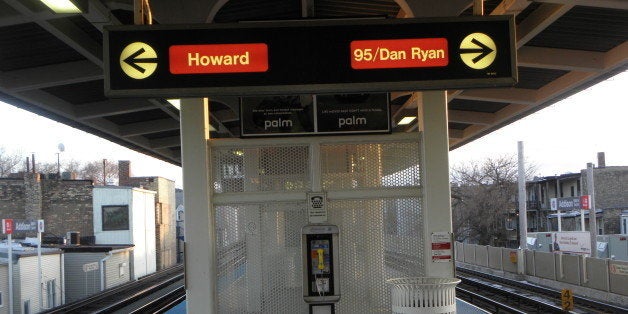 The red line runs from Howard at the extreme north end of the city to 95th Street which is as far as it goes on the South sid