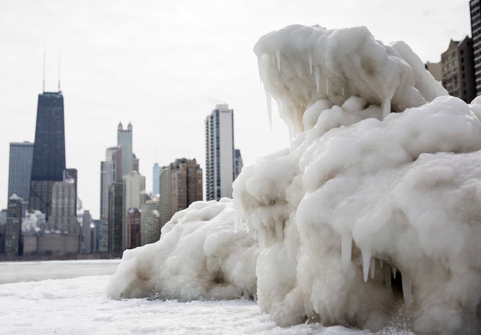 Frozen Chicago What The Windy City Looks Like Under Ice, Thanks To The