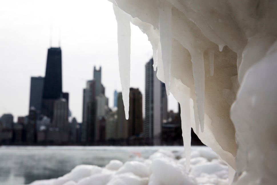 Frozen Chicago What The Windy City Looks Like Under Ice, Thanks To The