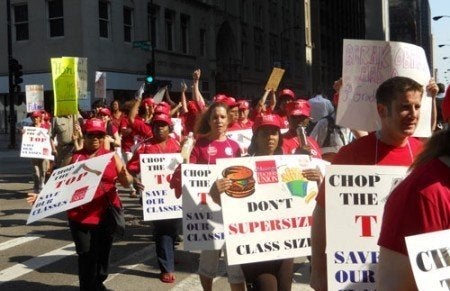 Teachers, Parents Protest Proposed School Cuts | HuffPost Chicago