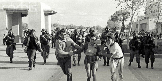May 1970, Albuquerque, New Mexico, USA --- Following the May 4, 1970 shooting of students at Kent State University students a