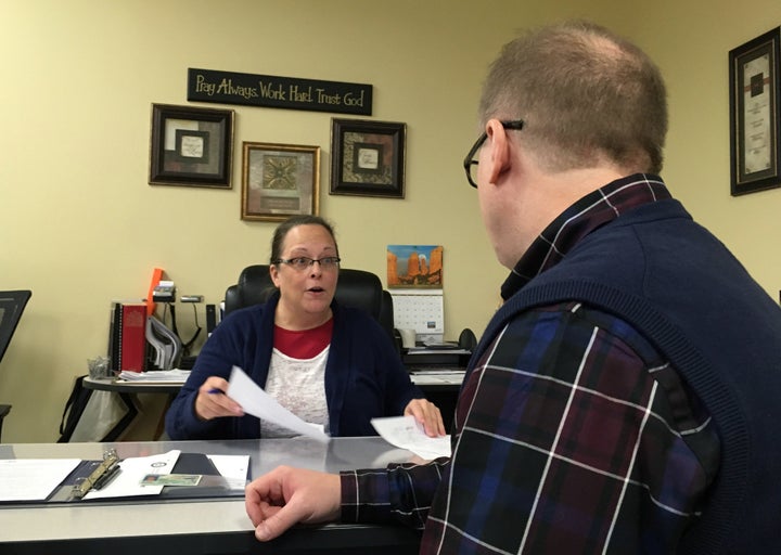 Kim Davis lost her re-election bid for Rowan County clerk in Kentucky on Tuesday to her Democratic challenger.