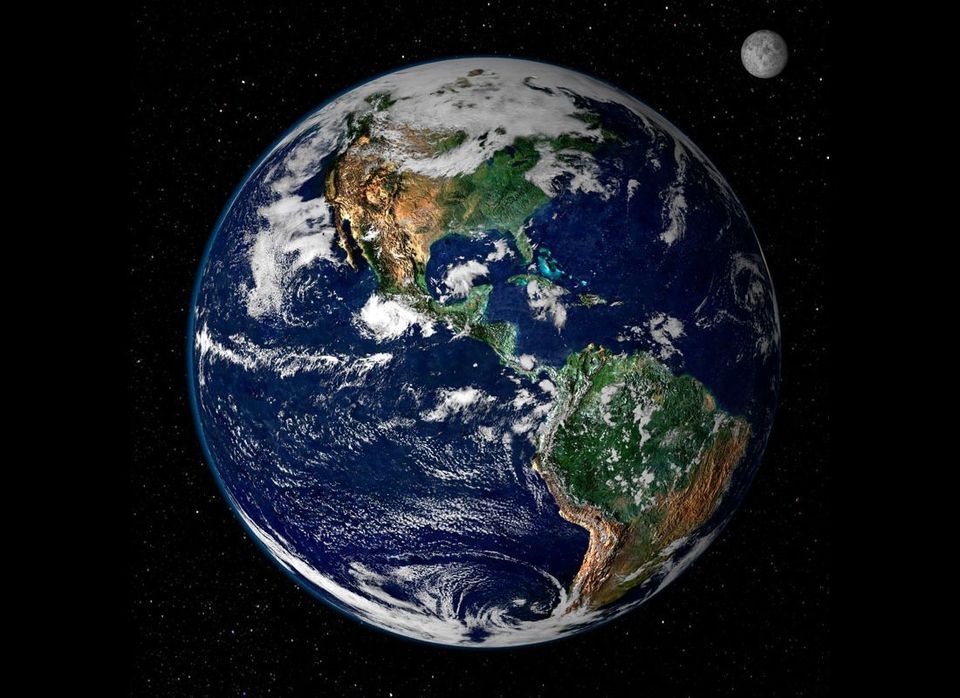 Earth seen from outer space