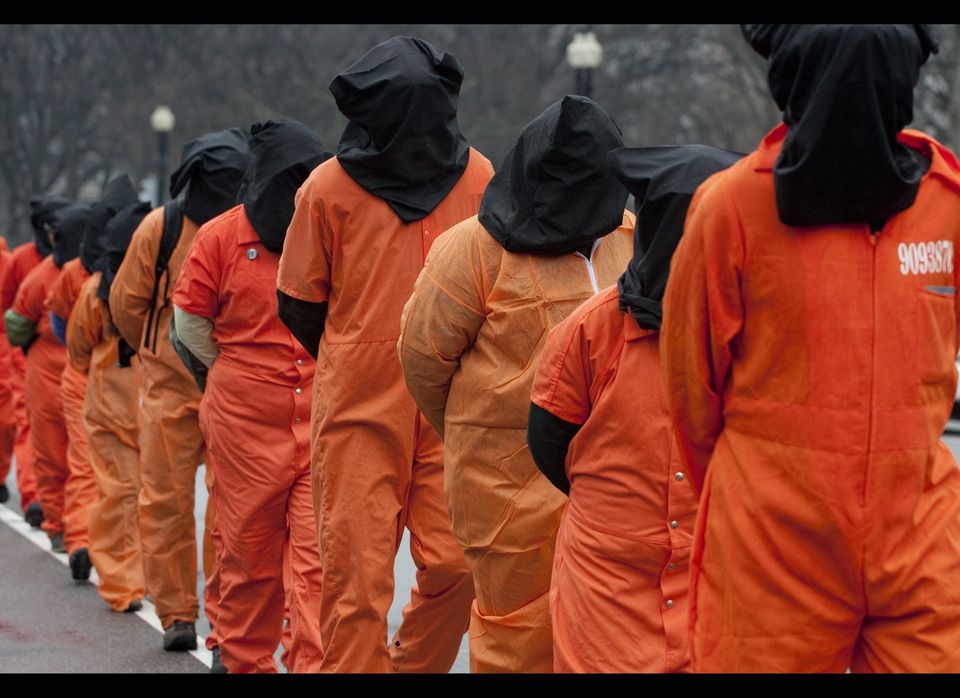 Guantanamo Protesters March From White House To Supreme Court