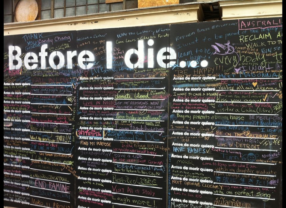 'Before I Die' At 14th and Q Streets NW