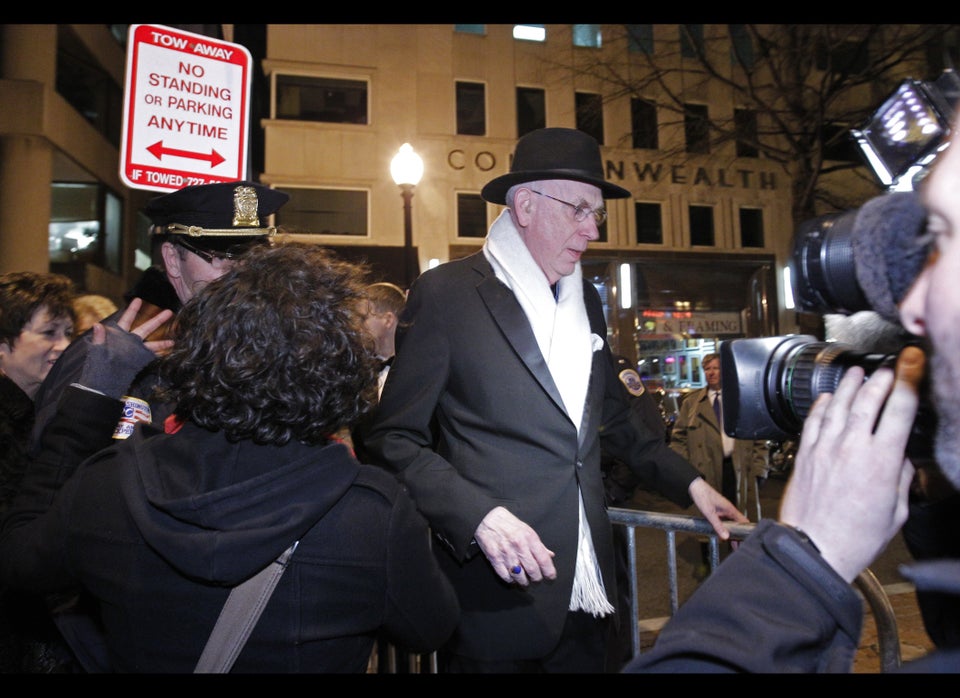 Protest Outside Alfalfa Club Dinner