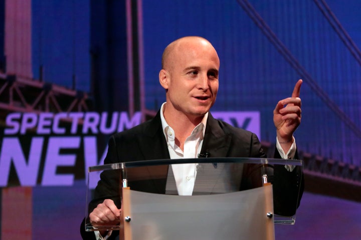 Max Rose debated Congressman Dan Donovan (R) in New York City in October.