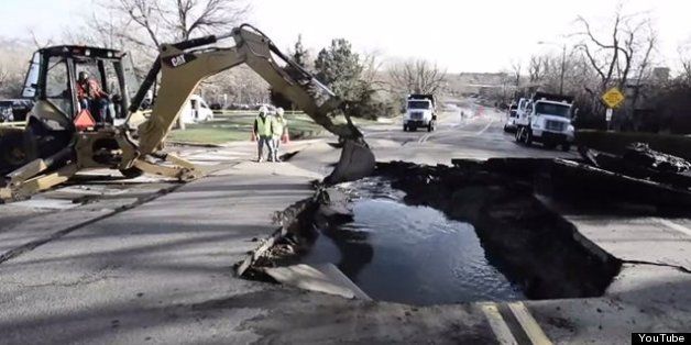 Boulder Sinkhole Folsom Street Likely To Remain Closed