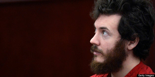 CENTENNIAL, CO-March 12, 2013: Aurora theater shooting suspect James Holmes in the courtroom during his arraignment Tuesday March 12, 2013. District Court Judge William Sylvester entered a Not Guilty plea on behalf of Holmes. The trial begins August 5, 2013. The arraignment for Aurora theater shooting suspect James Holmes for the July 20, 2012 shooting at the Century 16 theater in Aurora, CO that killed 12 people and injured 70 others. (Photo By RJ Sangosti/The Denver Post via Getty Images)