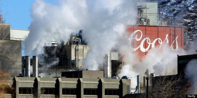 GOLDEN, COLO. - FEBRUARY 1, 2004 - Steam rises at the Coors Brewing Company after the Coors shareholder meeting at the brewery in Golden Tuesday morning, 2/1/05. (Jerry Cleveland | The Denver Post) (Photo By Jerry Cleveland/The Denver Post via Getty Images)