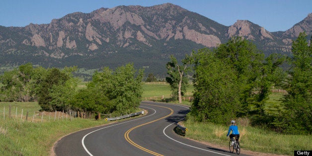 Foothills, Flatirons rock formation, Boulder County.