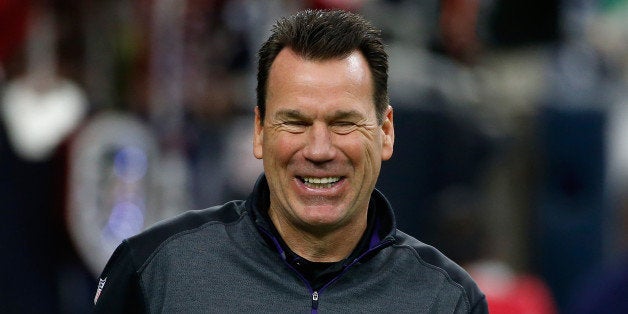 HOUSTON, TX - DECEMBER 21: Baltimore Ravens offensive coordinator Gary Kubiak waits on the field before the start of the game against the Houston Texans at NRG Stadium on December 21, 2014 in Houston, Texas. (Photo by Scott Halleran/Getty Images)