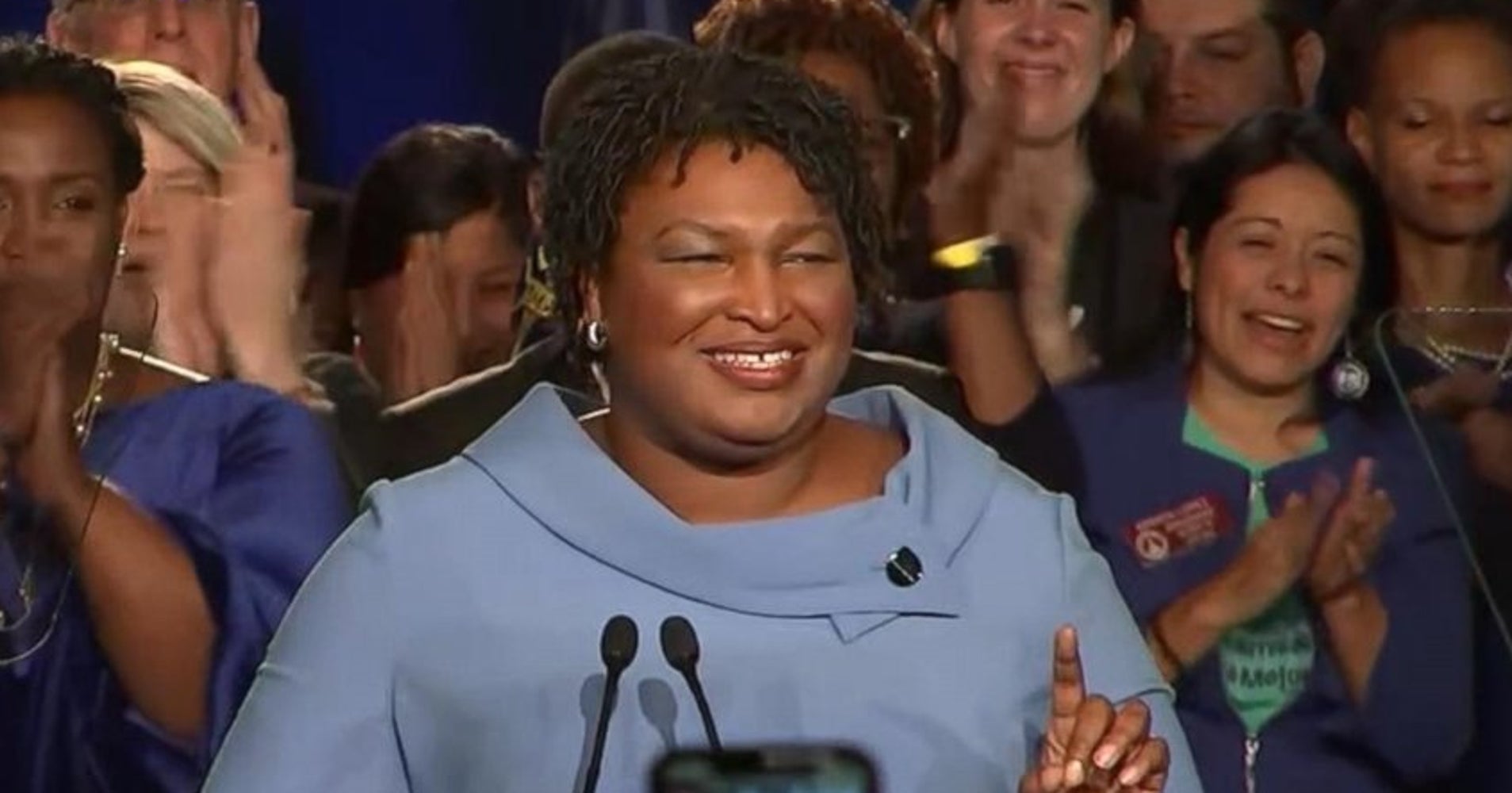 In Fiery Speech, Stacey Abrams Promises 'Every Single Vote' Will Be ...