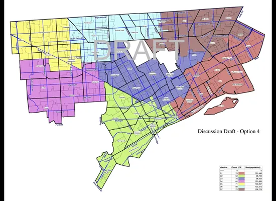 City Of Detroit District Map Detroit Redistricting Draft Maps Revealed By City Council | Huffpost Detroit