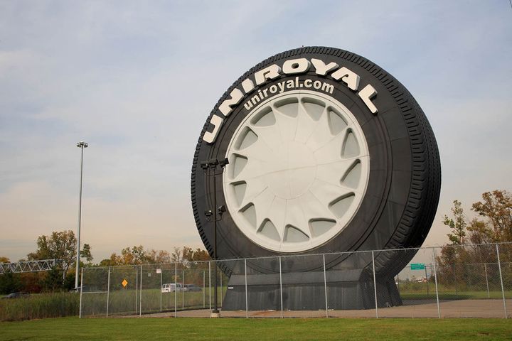 Description 1 Uniroyal Tire, located in Allen Park, Michigan. | Source http://www. flickr. com/photos/66727626@N00/268583768/ Uniroyal Tire ... 